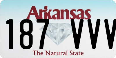 AR license plate 187VVV