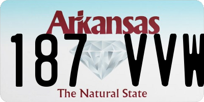 AR license plate 187VVW