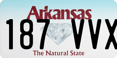 AR license plate 187VVX