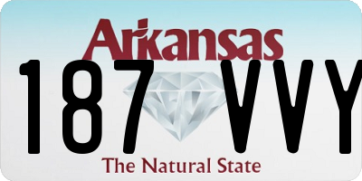 AR license plate 187VVY