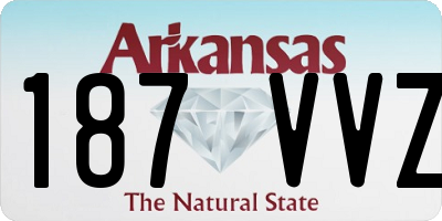 AR license plate 187VVZ