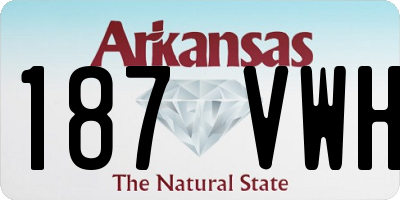 AR license plate 187VWH