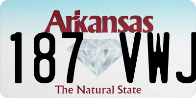 AR license plate 187VWJ