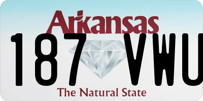 AR license plate 187VWU