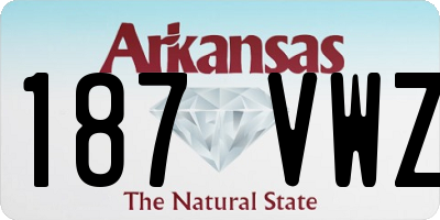 AR license plate 187VWZ