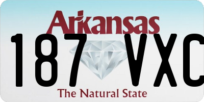 AR license plate 187VXC