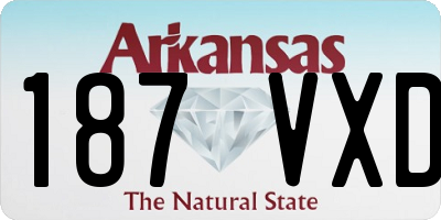 AR license plate 187VXD