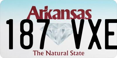AR license plate 187VXE