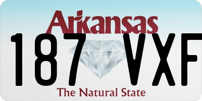 AR license plate 187VXF