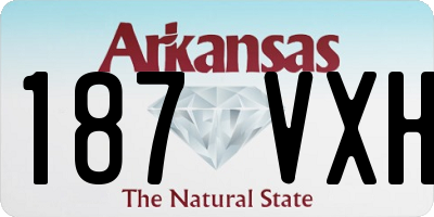 AR license plate 187VXH