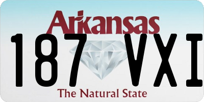 AR license plate 187VXI