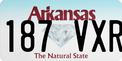 AR license plate 187VXR