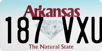 AR license plate 187VXU