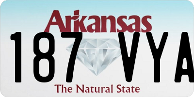 AR license plate 187VYA