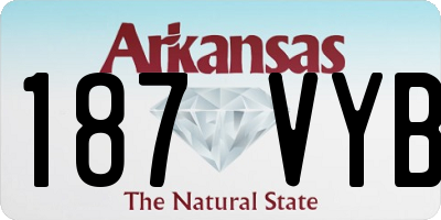 AR license plate 187VYB