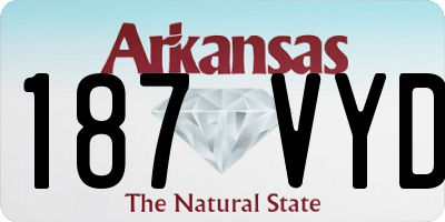 AR license plate 187VYD