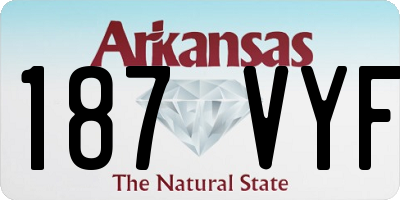 AR license plate 187VYF