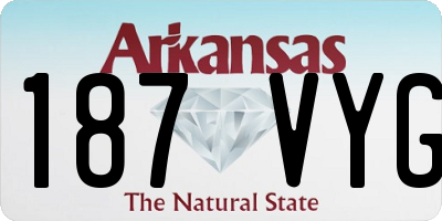 AR license plate 187VYG