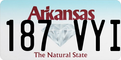 AR license plate 187VYI