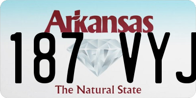 AR license plate 187VYJ