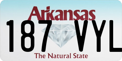 AR license plate 187VYL