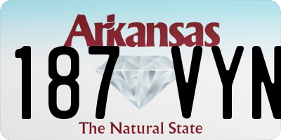 AR license plate 187VYN