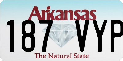 AR license plate 187VYP