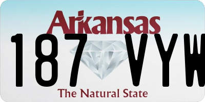AR license plate 187VYW