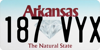AR license plate 187VYX