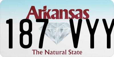 AR license plate 187VYY