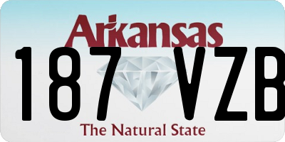 AR license plate 187VZB