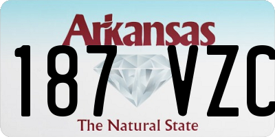 AR license plate 187VZC
