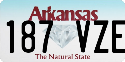 AR license plate 187VZE