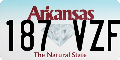 AR license plate 187VZF