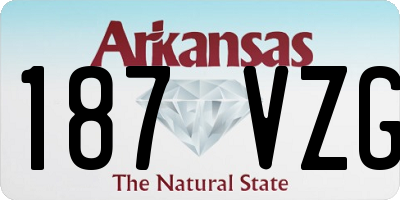 AR license plate 187VZG