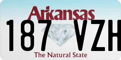 AR license plate 187VZH