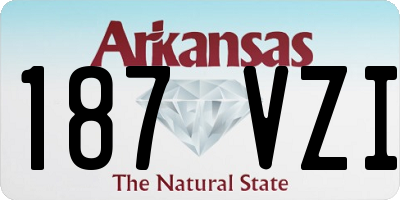 AR license plate 187VZI