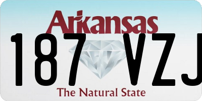 AR license plate 187VZJ