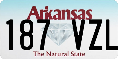 AR license plate 187VZL