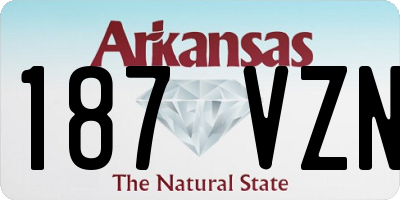 AR license plate 187VZN
