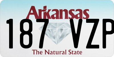 AR license plate 187VZP
