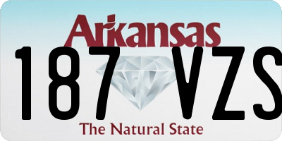 AR license plate 187VZS