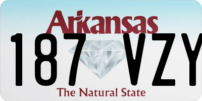 AR license plate 187VZY