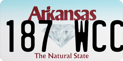 AR license plate 187WCC