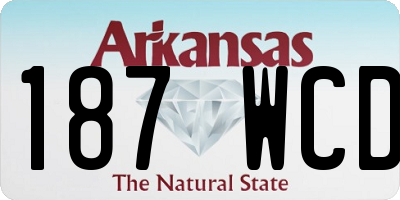 AR license plate 187WCD