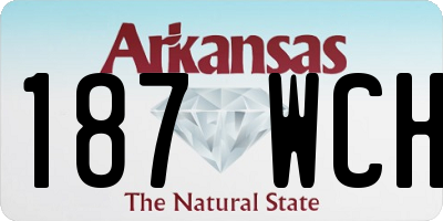 AR license plate 187WCH