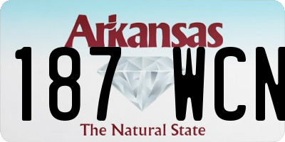 AR license plate 187WCN