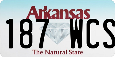 AR license plate 187WCS
