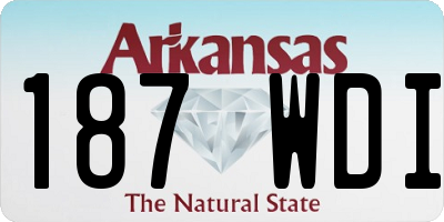 AR license plate 187WDI