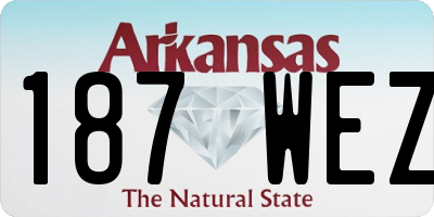 AR license plate 187WEZ